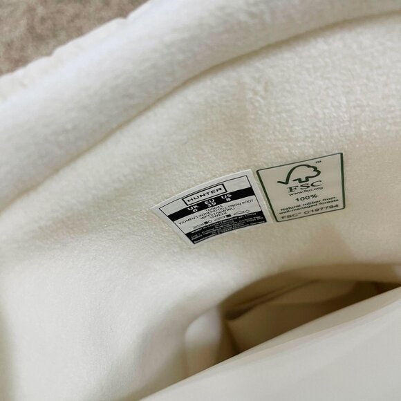 Hunter Women’s Intrepid Tall Snow Boots Shoes Cream, Size 8 (New in Box) - Picture 13 of 15